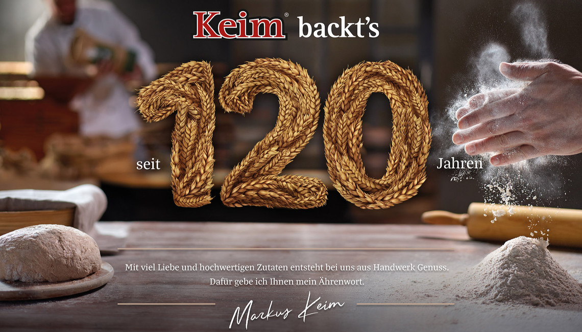 Kampagne 120 Jahre Bäckerei Keim.